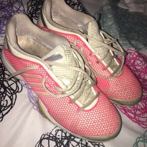 Pink Adidas Stella Mccartney tennis shoes